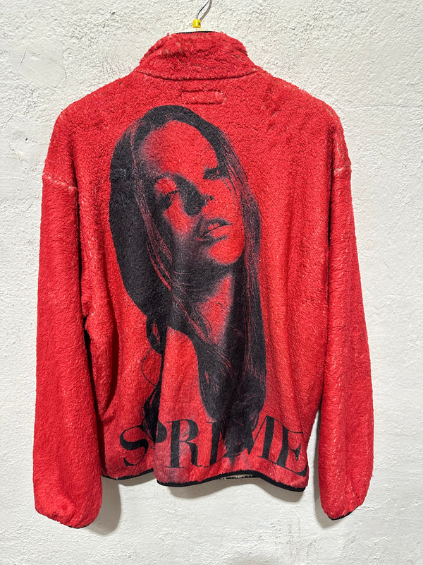 NEW Supreme Kate Moss Fleece Jacket - Red Size Medium