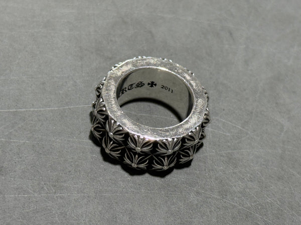 USED Chrome Hearts Pete Punk Double Ring Size 7.5