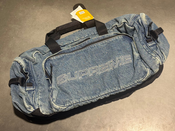 NEW Supreme Denim Duffle Bag - Washed Indigo