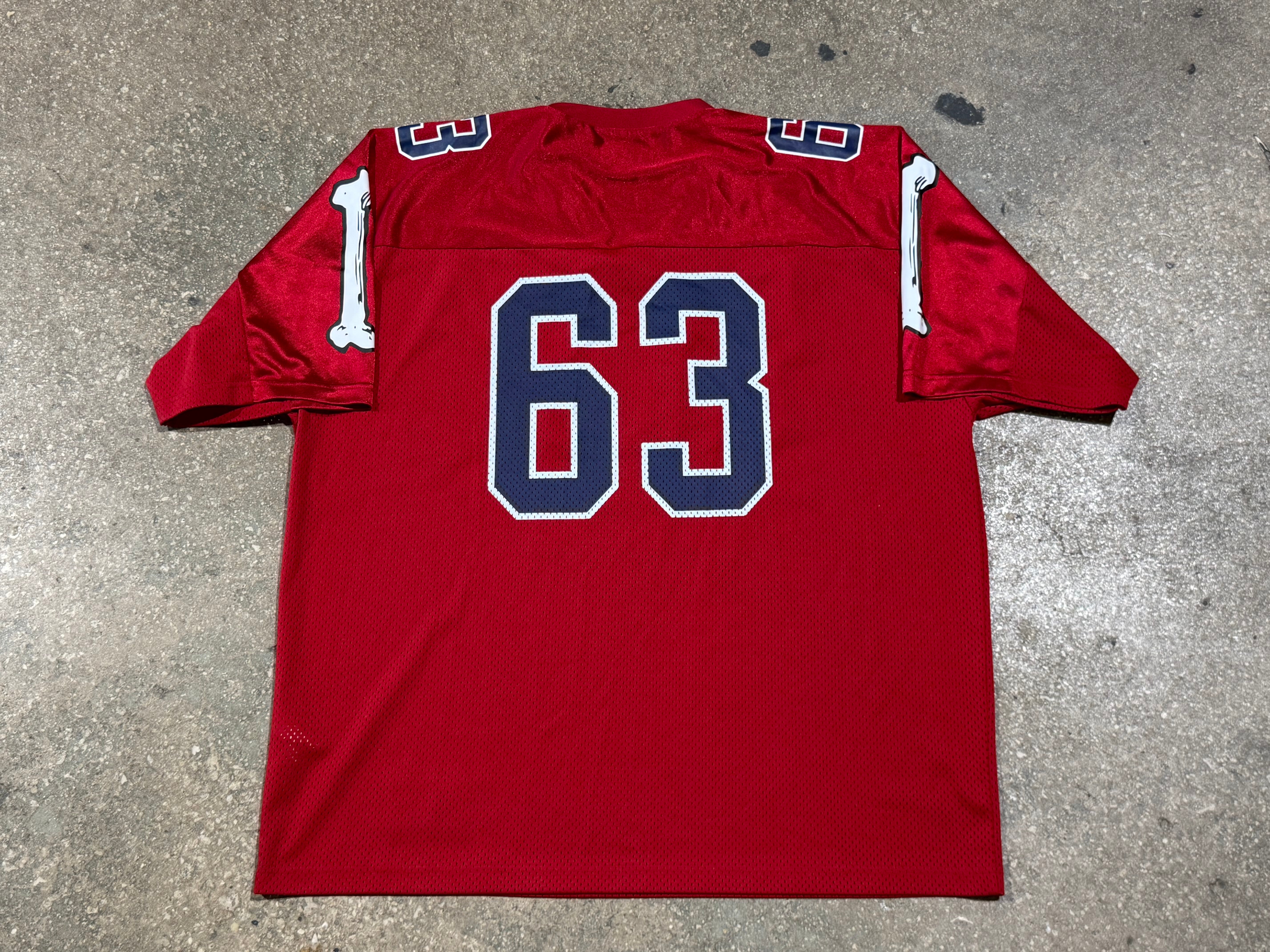 USED Supreme Bones Jersey - Red Size XXL