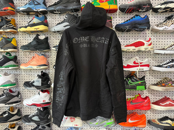 NEW Chrome Hearts Online Exclusive Pullover Hoodie - Black/Black Size XL