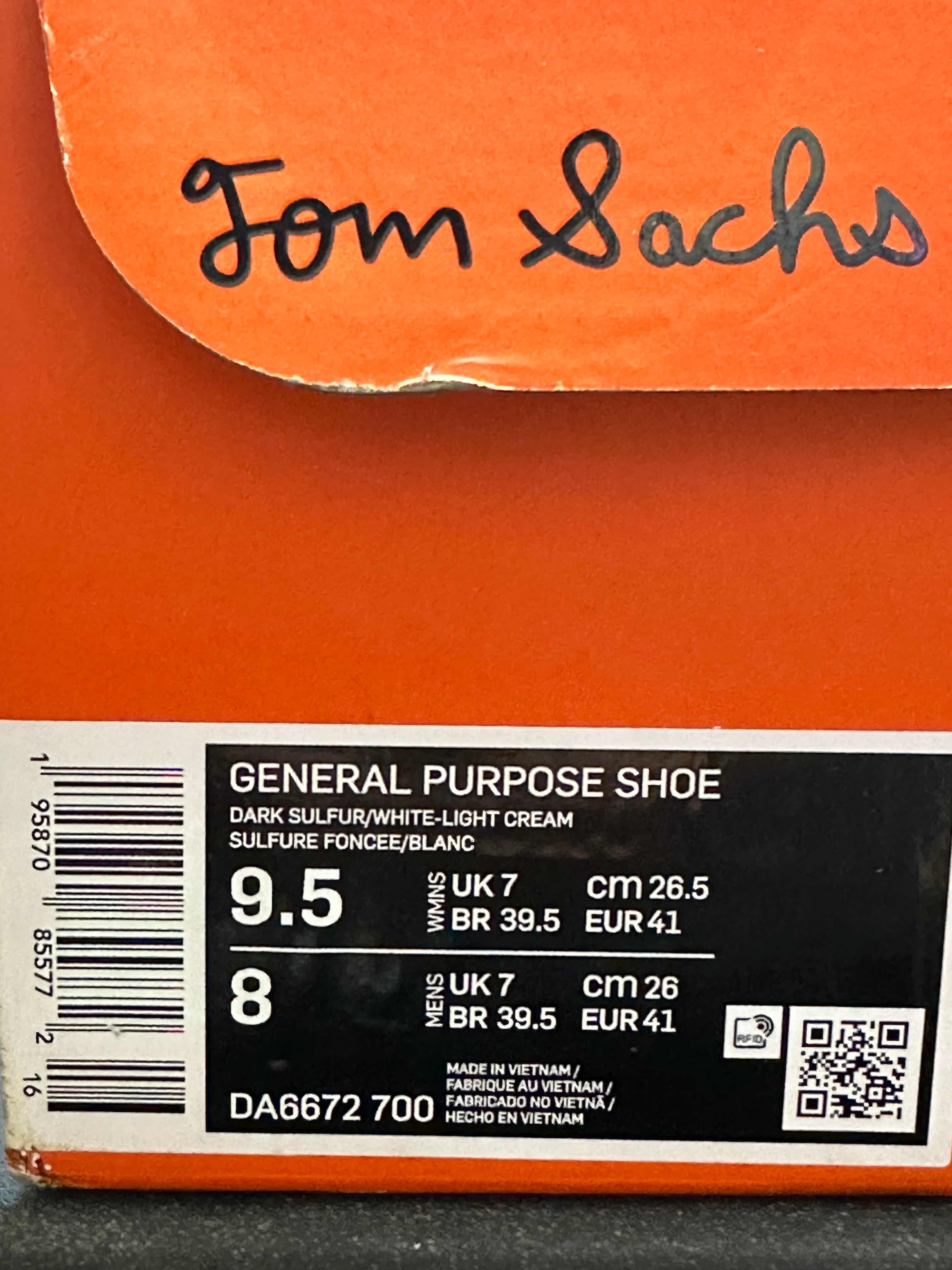 NikeCraft General Purpose Shoe - Tom Sachs Archive Dark Sulfur Size 9.5W/8M