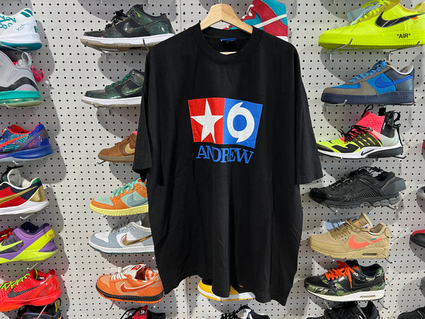 NEW Andrew Flag Tee - Black Size XXL