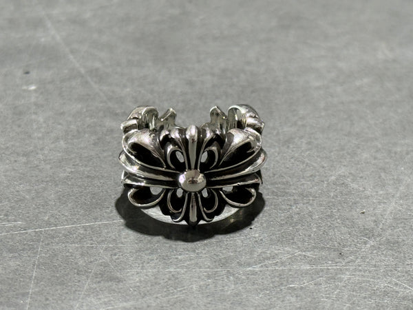 NEW Chrome Hearts Open Double Floral Ring Size 4