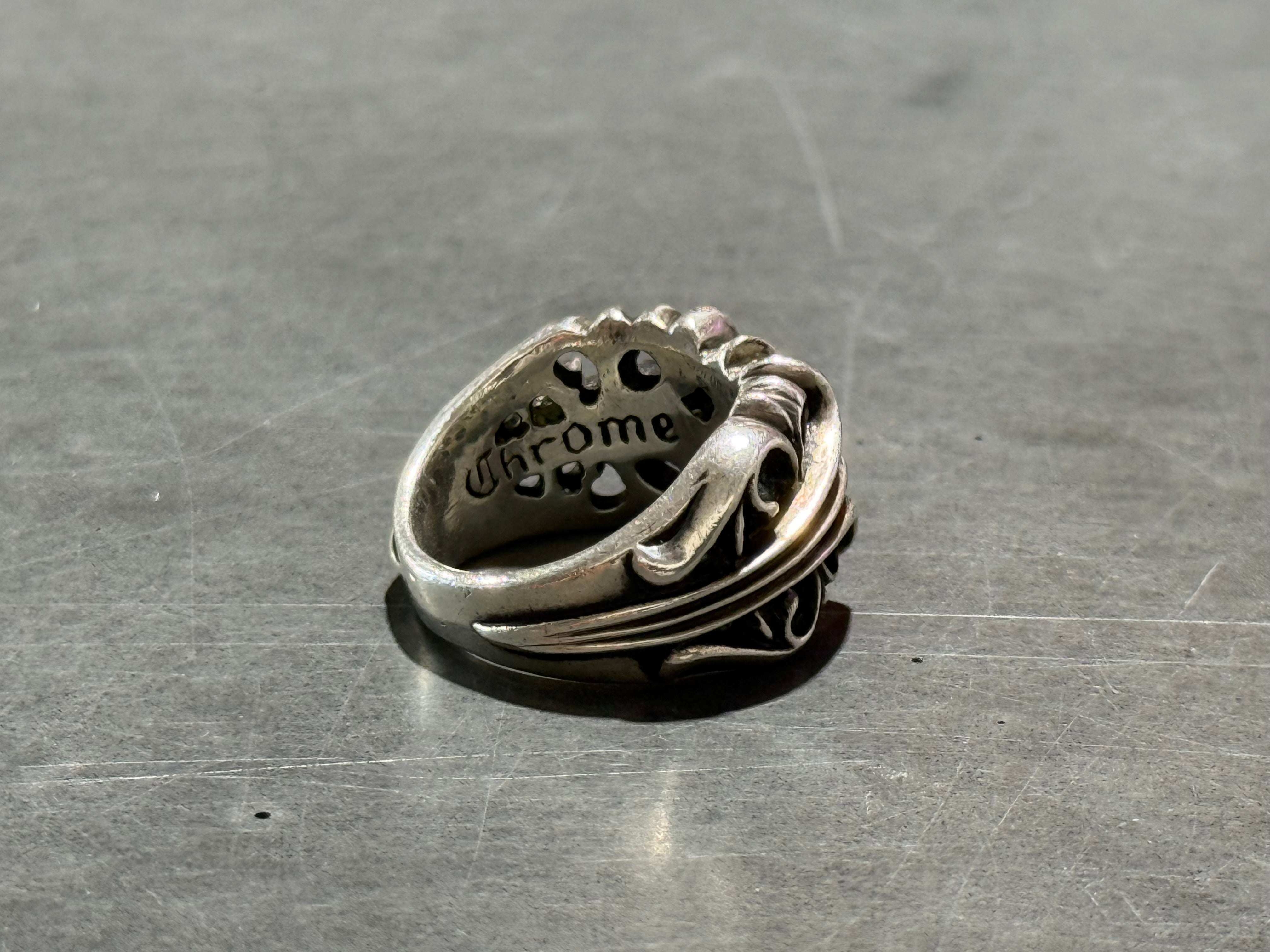 USED Chrome Hearts K&T Ring Size 8