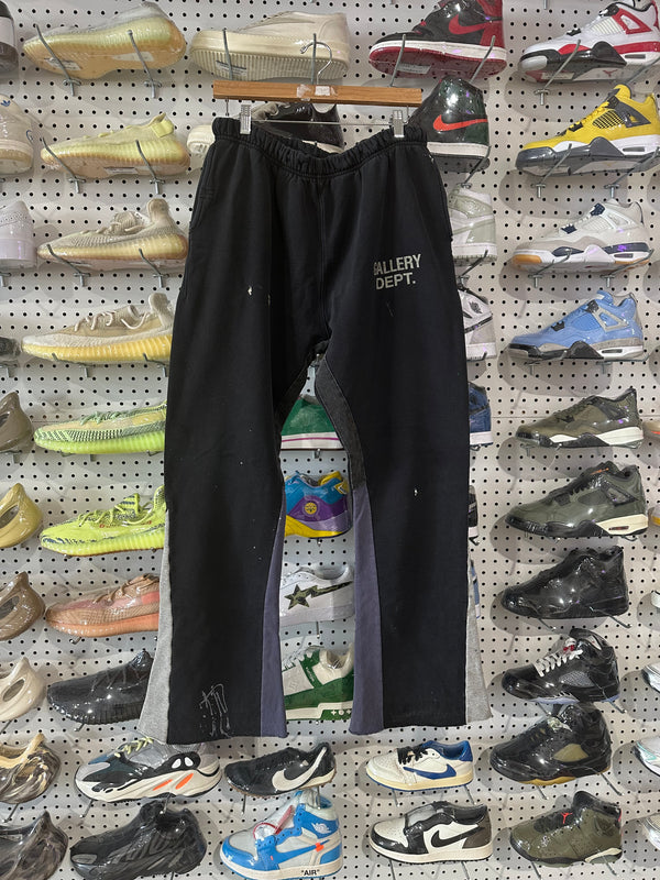 USED Gallery Dept. Flare Sweatpants - Black Size XXL