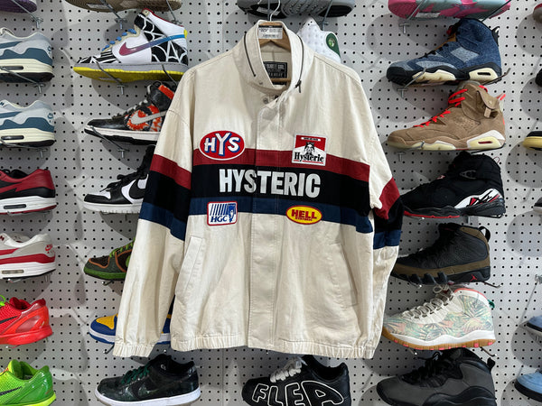Clean Hysteric Glamour Racing Patch Jacket - Cream Size XL