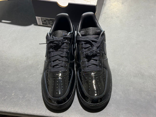 Nike Air Force 1 07 PRM - Black Patent Size 10