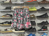 USED Eric Emanuel Keith Haring Basic Shorts - White/Black/Pink Size Large (WASHING)