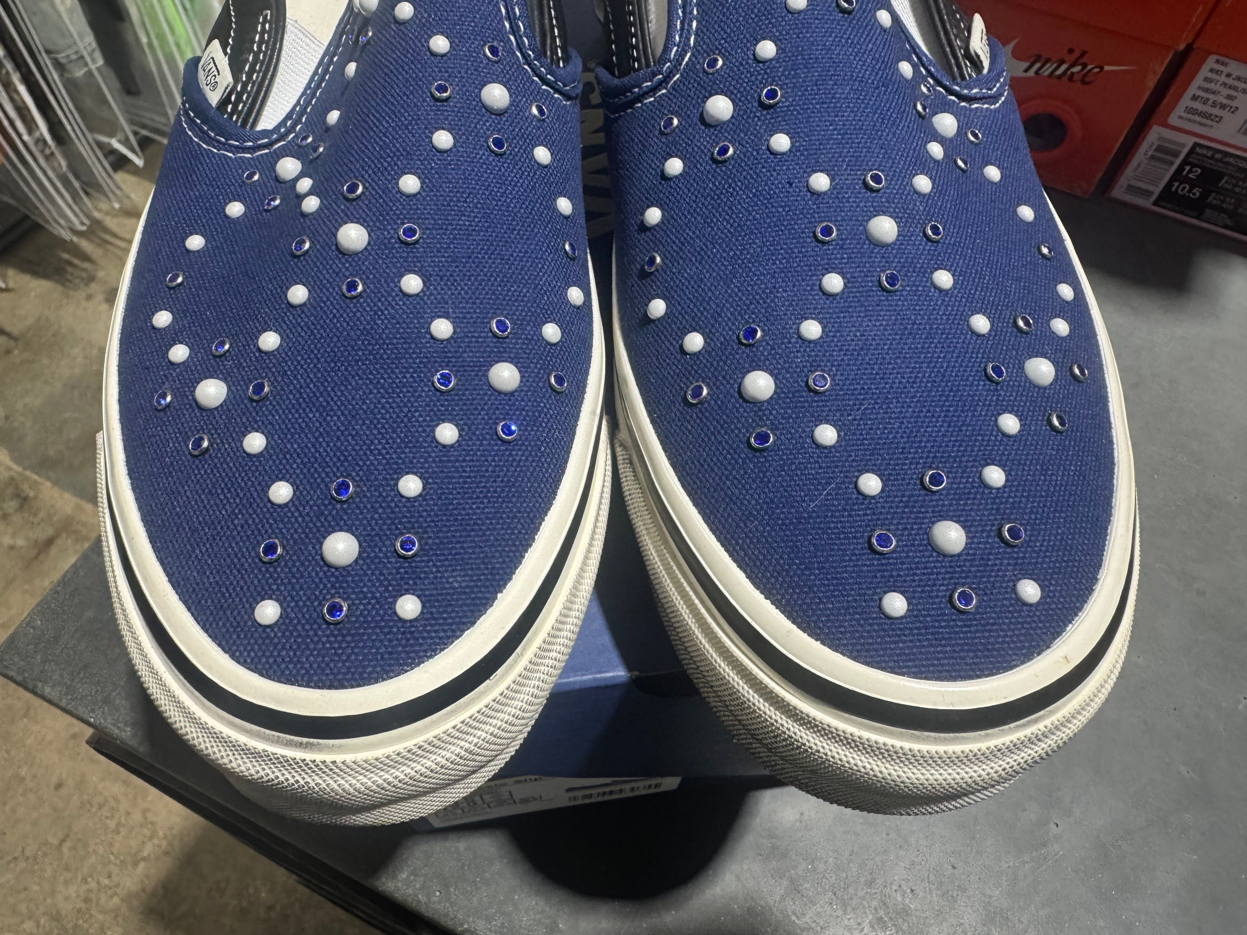 Vans LX Classic Slip-On 98 Pearlized Pack - Indigo Size 10.5