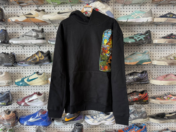NEW Who Decides War Stained Glass Hoodie - Black Size Large