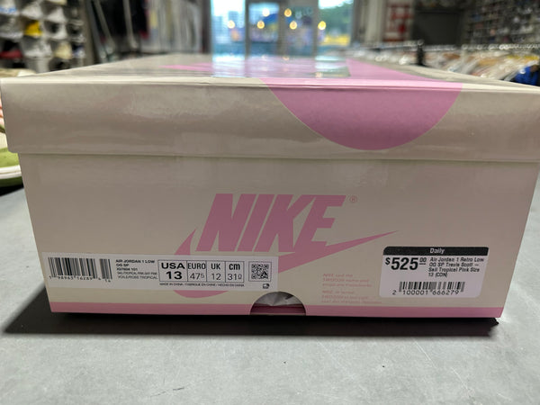 Air Jordan 1 Retro Low OG SP Travis Scott - Sail Tropical Pink Size 13