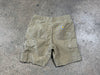 USED Distressed Carhartt Grid Cargo Shorts - Khaki Size 32