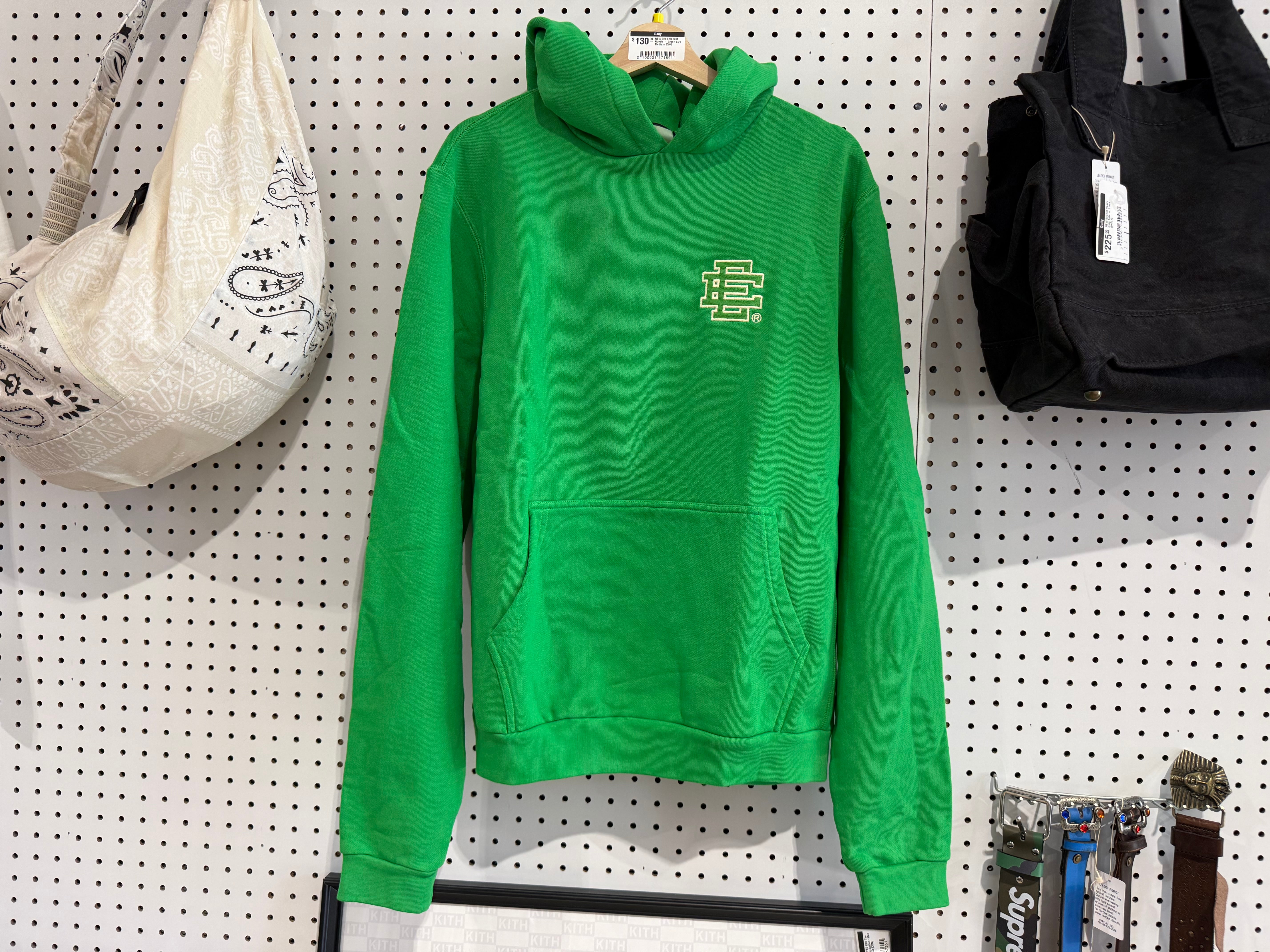 NEW Eric Emanuel Hoodie - Green Size Medium