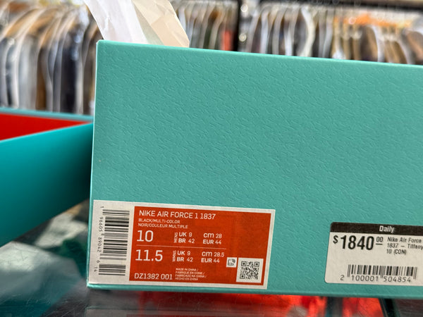 Nike Air Force 1 1837 - Tiffany Size 10