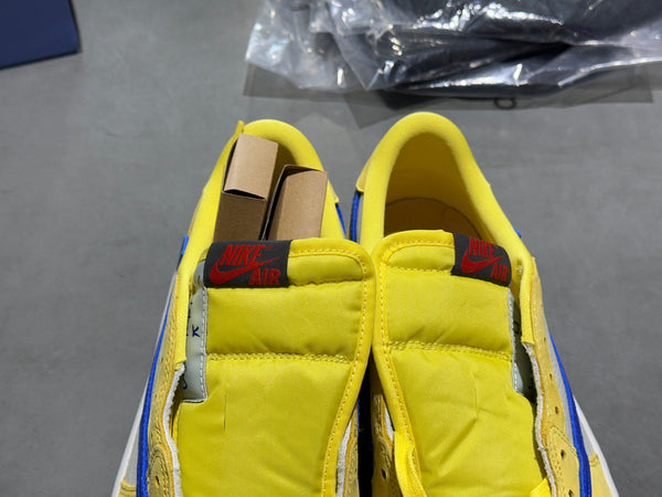 WMNS Air Jordan 1 Low OG SP - Travis Scott/Canary Size 11W/9.5M