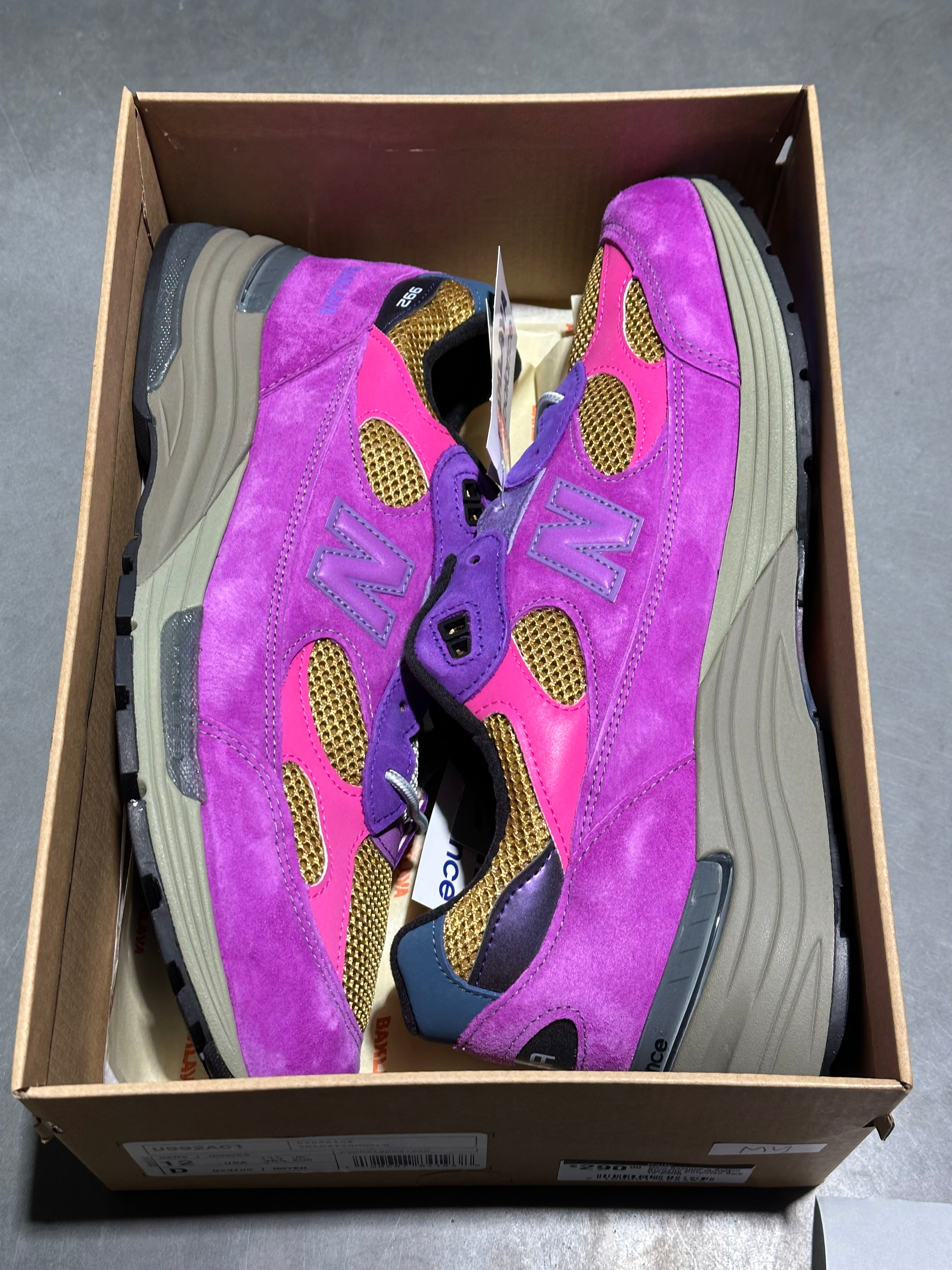 New Balance x Action Bronson 992 MiUSA - Digitalis Purpurea Size 12