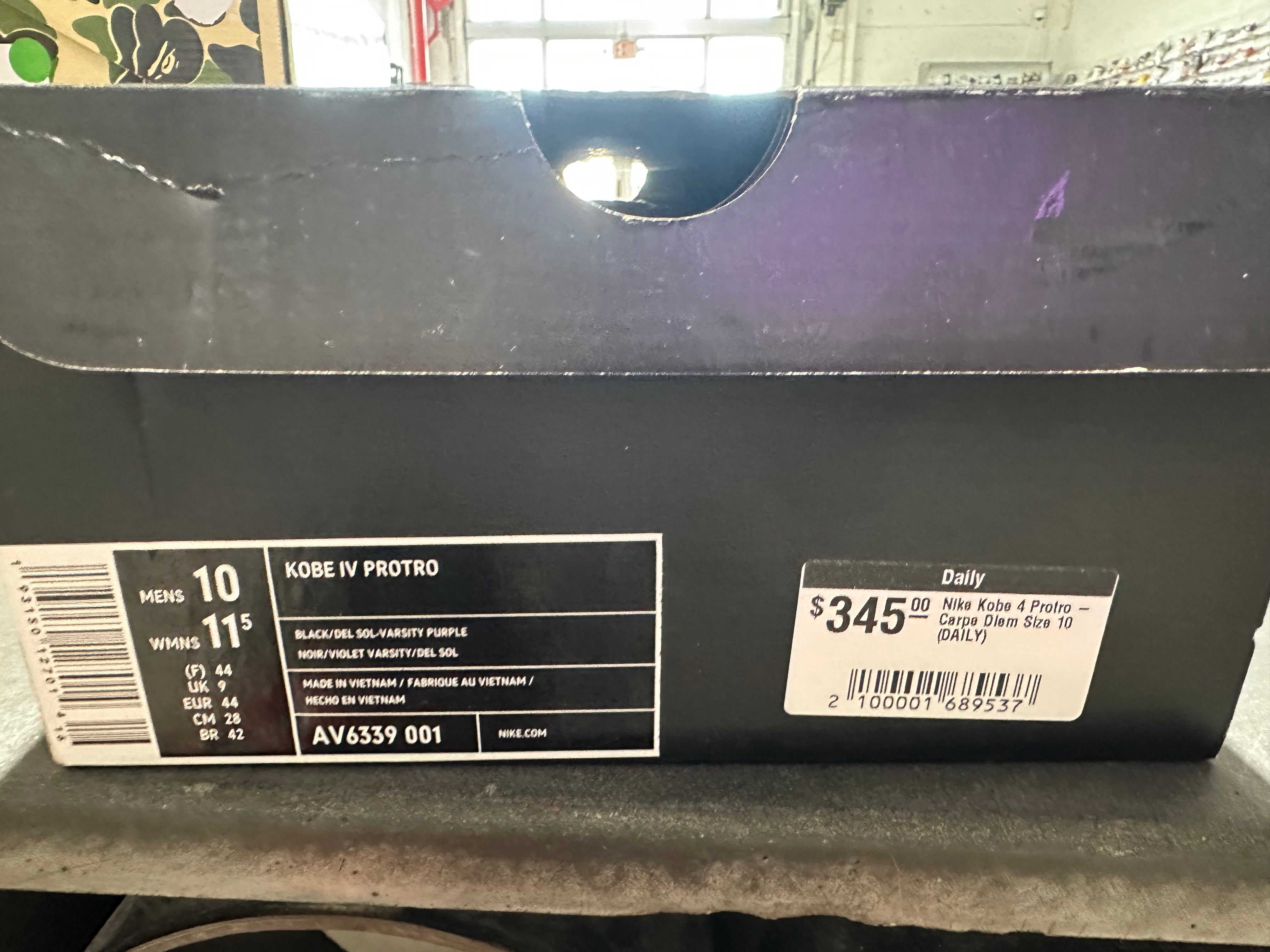 Nike Kobe 4 Protro - Carpe Diem Size 10