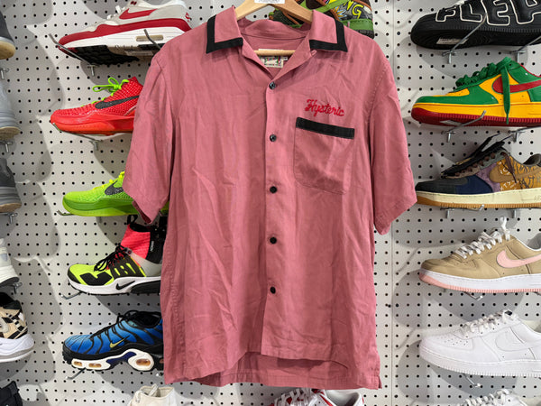 NEW Hysteric Glamour Endless Night Button Up Shirt - Burgundy Size Small