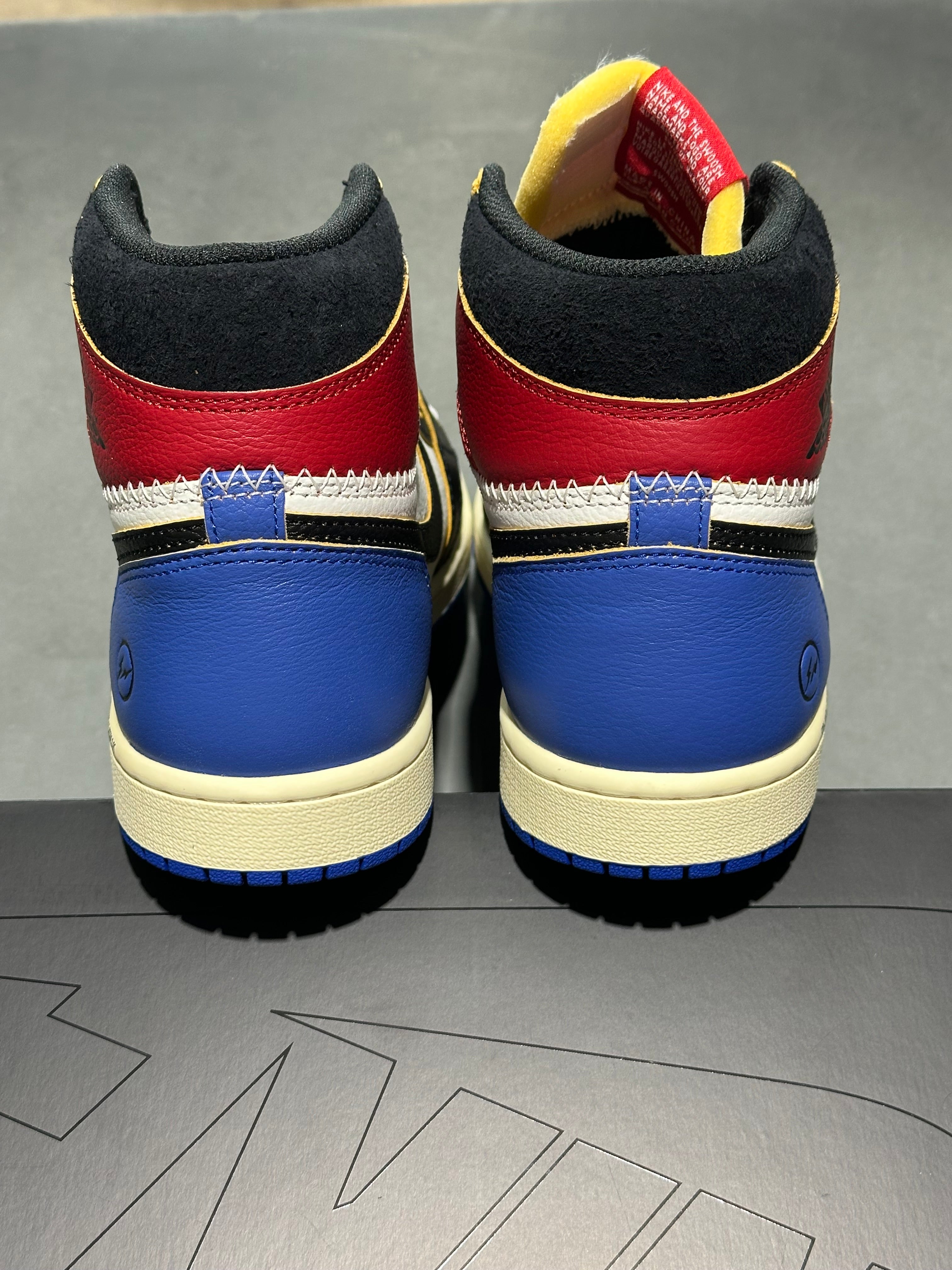 Air Jordan 1 Retro High OG SP - Fragment x Union LA Varsity Red Sport Royal Size 8.5