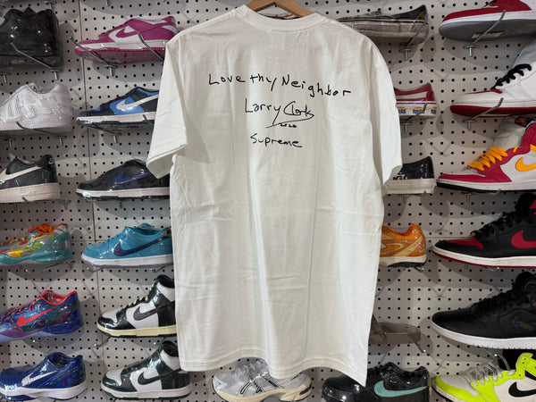 NEW Supreme Larry Clark Neighbor Tee - White Size Medium