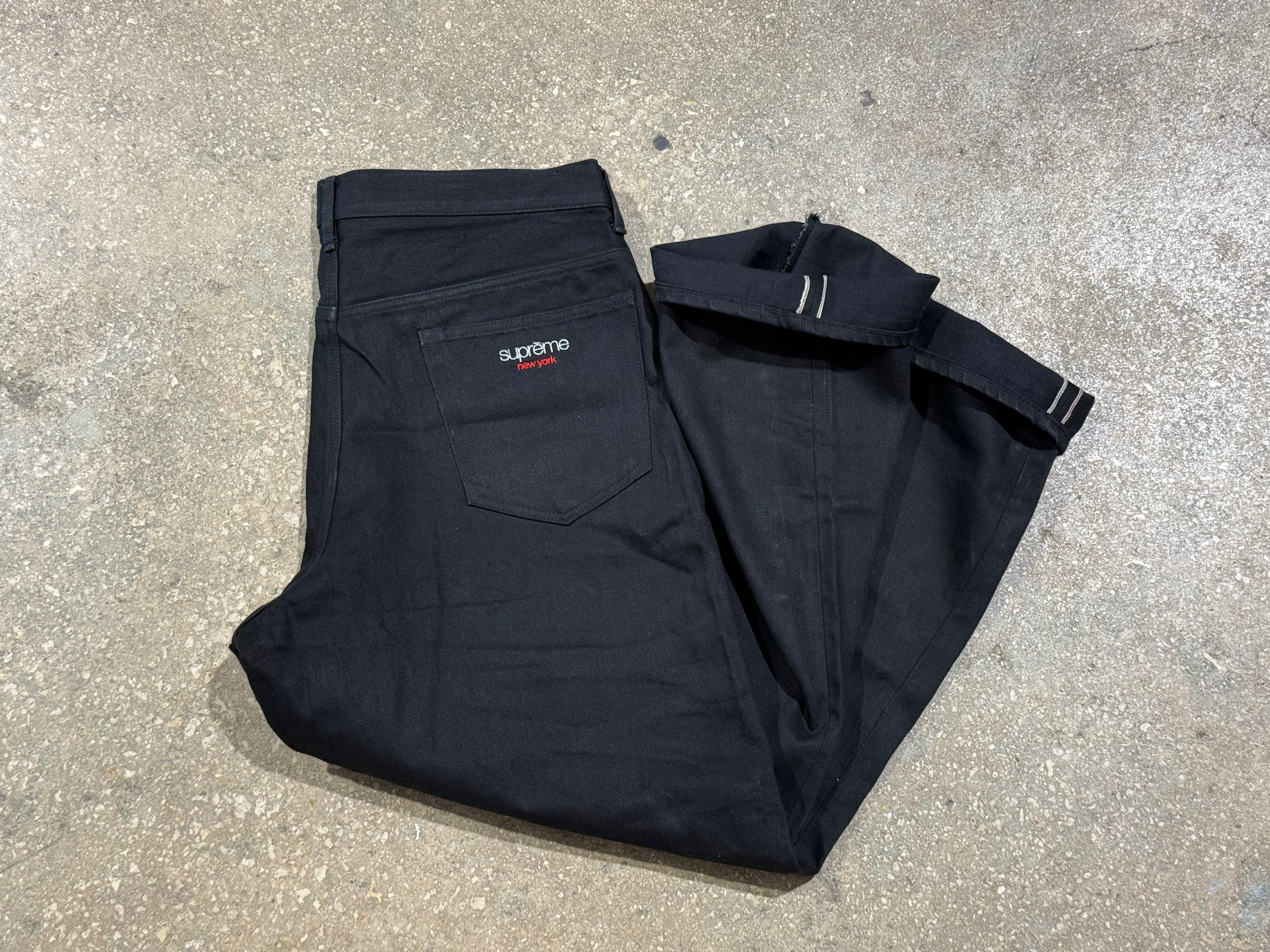 USED Supreme Selvedge Denim - Black Size 36
