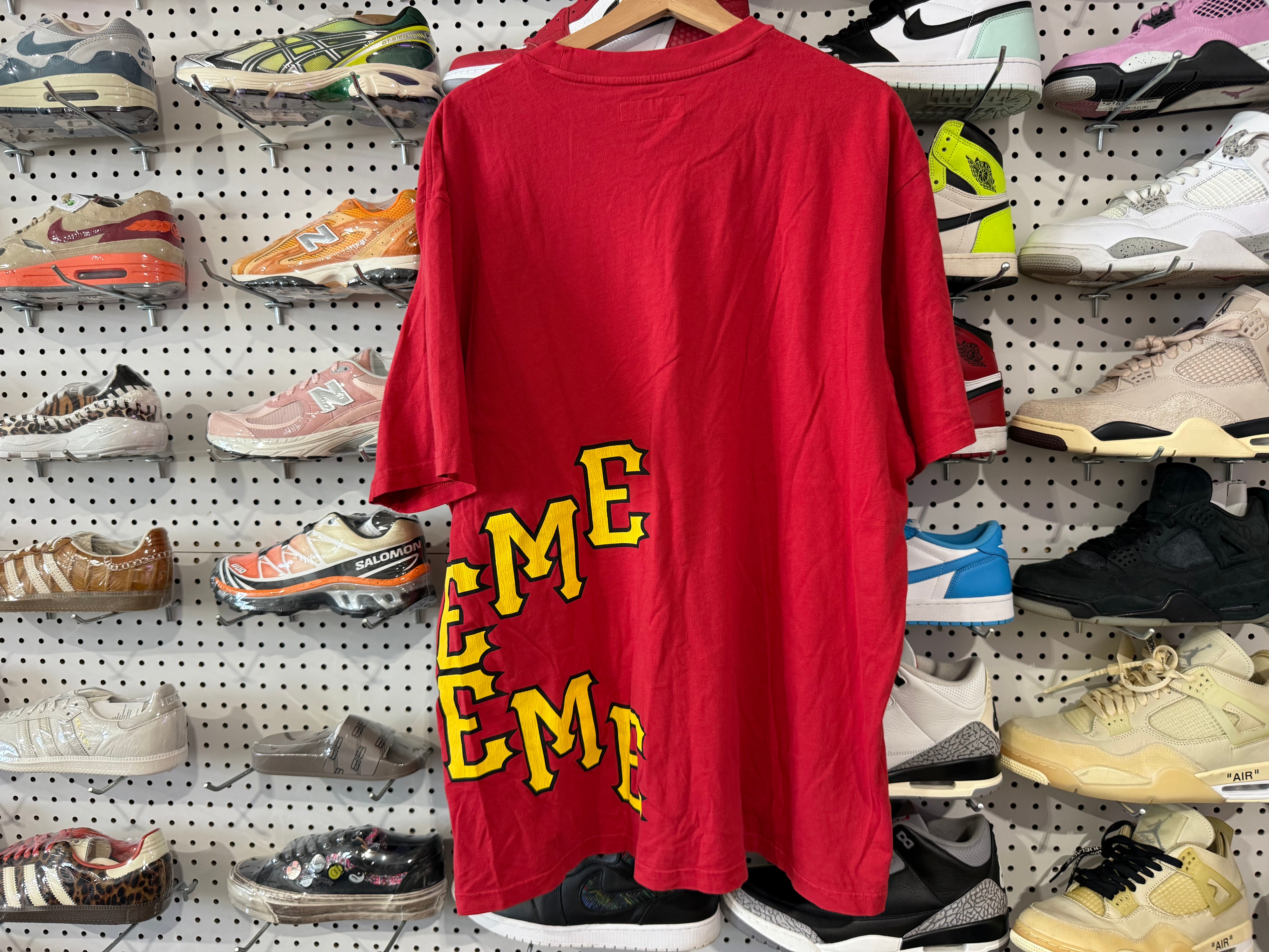 USED Supreme Cracked Sellout SS Tee - Red Size XXL