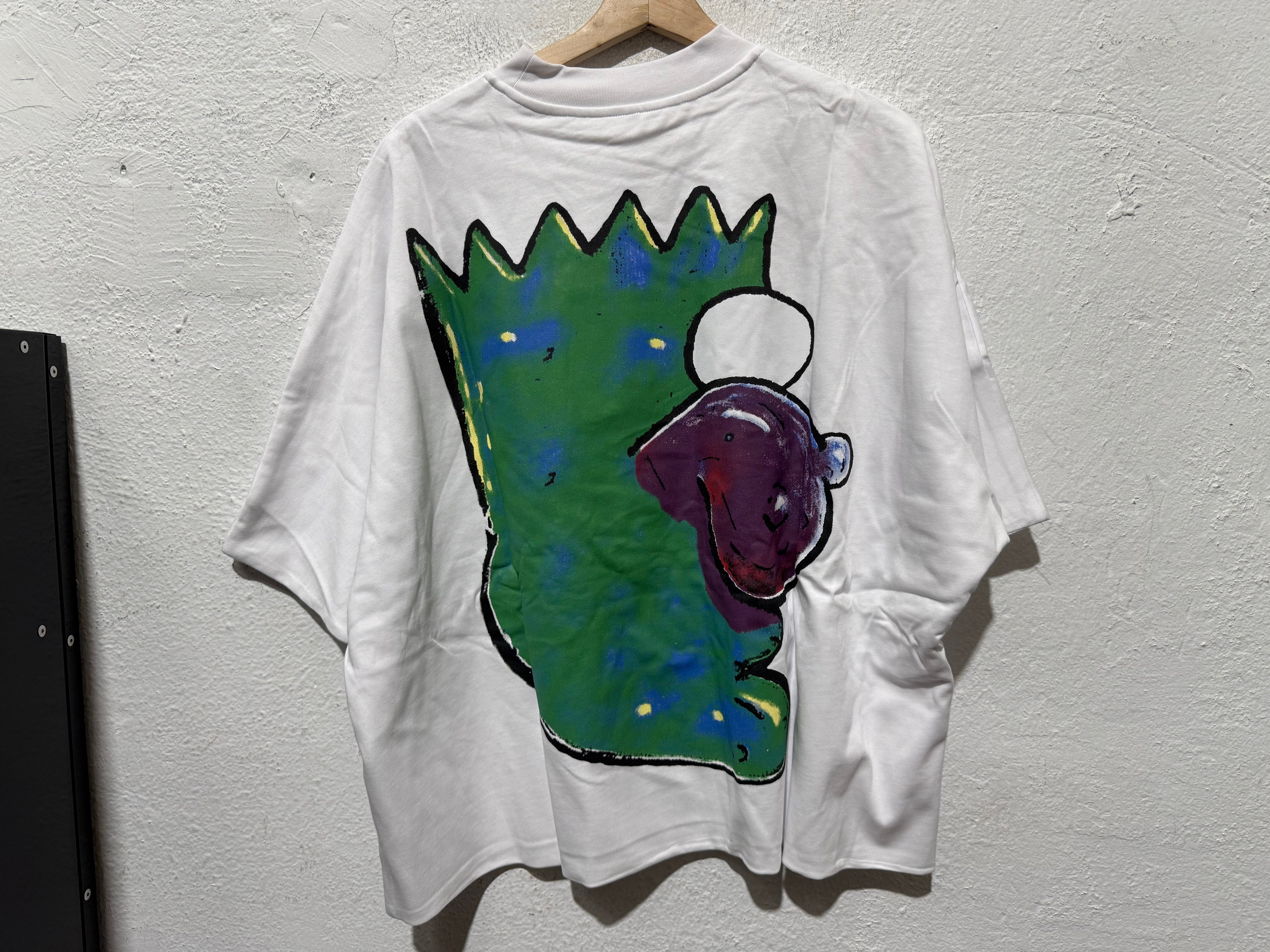 NEW Billionaire Studios Hypno Eggplant Tee - White