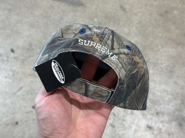 NEW Supreme FW26 Bottle Opener 6 Panel Cap - Real Tree/Blue
