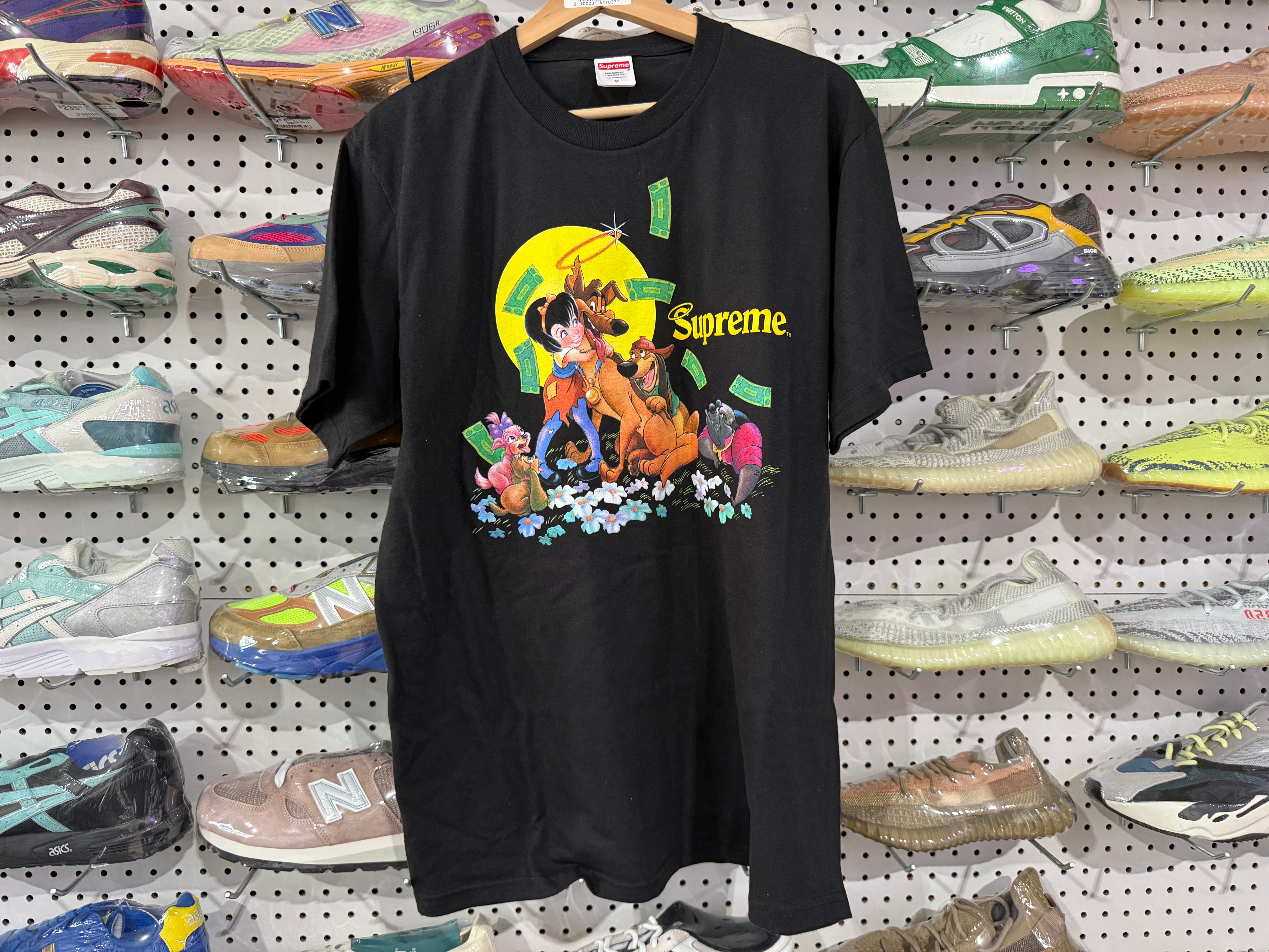 NEW Supreme All Dogs Go To Heaven Tee - Black Size Medium