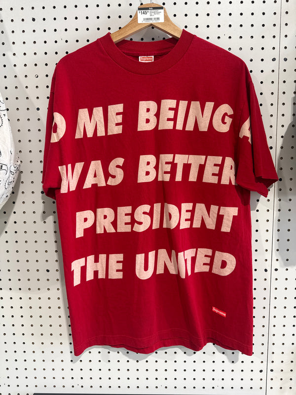 USED Supreme Goodfellas Gangster Tee - Red Size Large