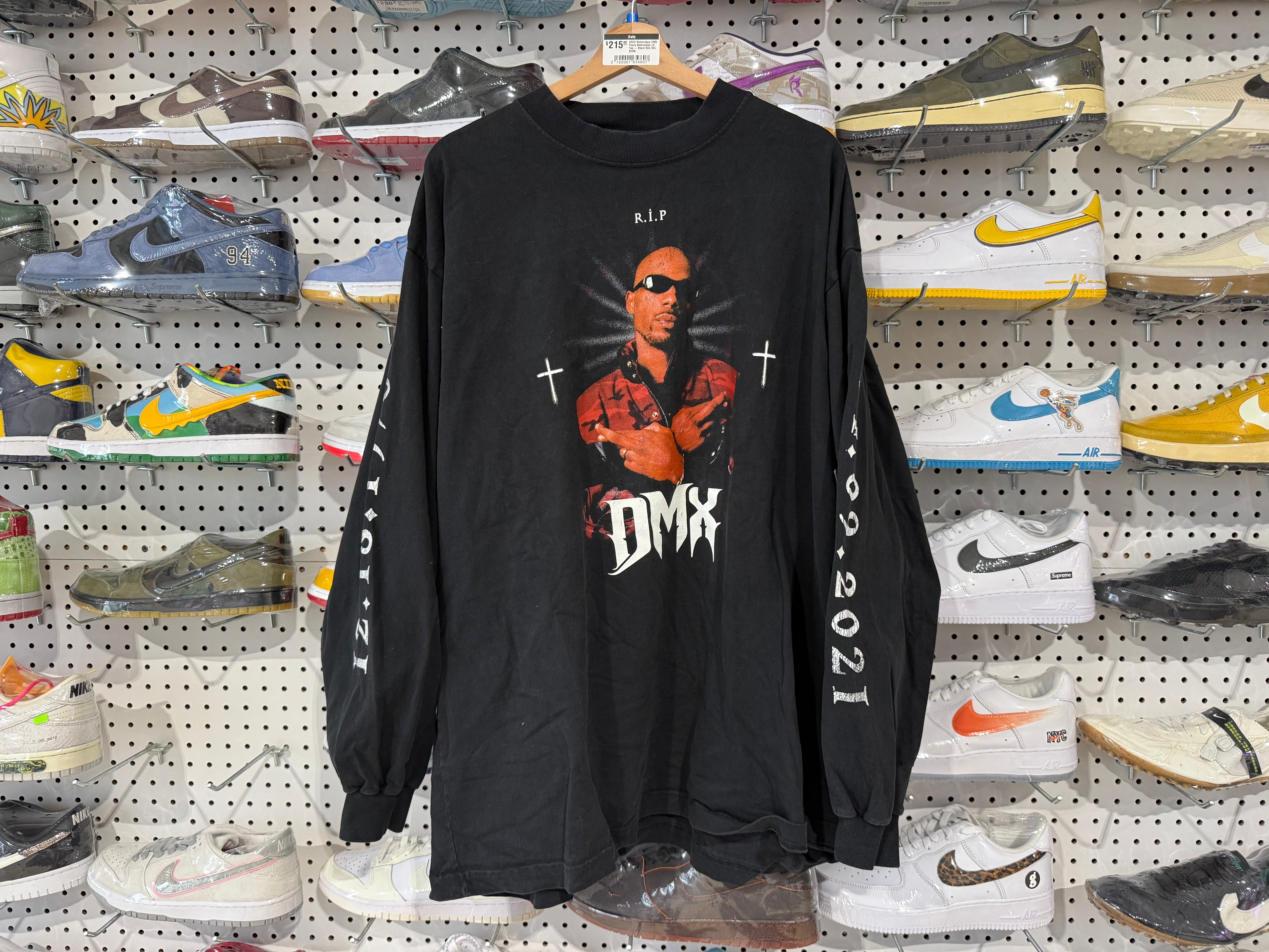 USED Balenciaga	DMX Yeezy Balenciaga LS Tee - Black Size XXL