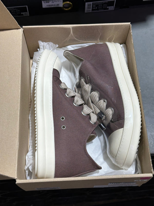 Rick Owens DRKSHDW Jumbo Lace Low Sneaker - Grape Size EU45/US 12