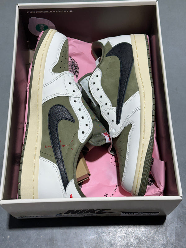 Air Jordan 1 Retro Low OG SP - Travis Scott Medium Olive Size 10.5
