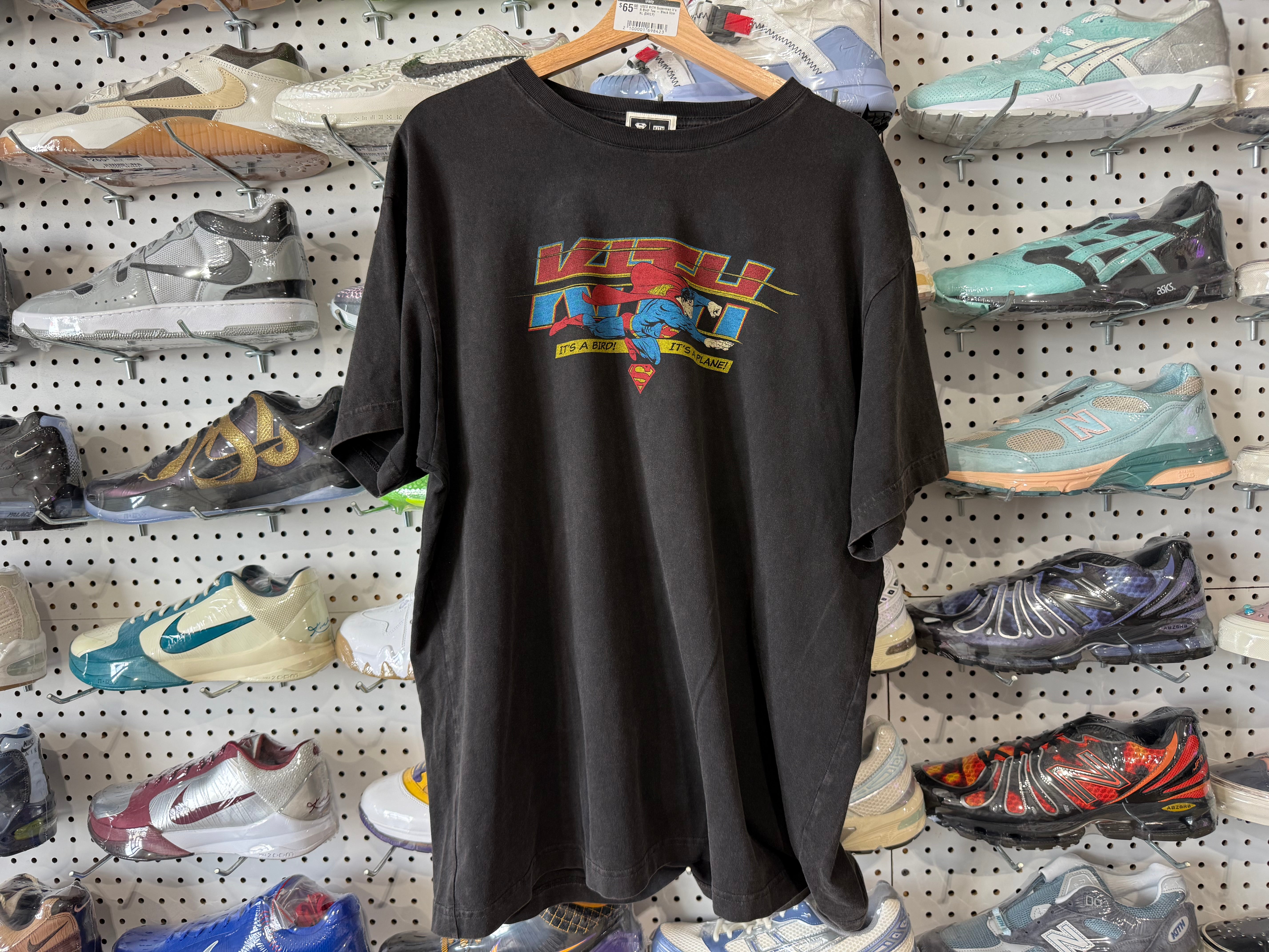 USED KITH Superman It's A Bird! Tee - Black Size XL