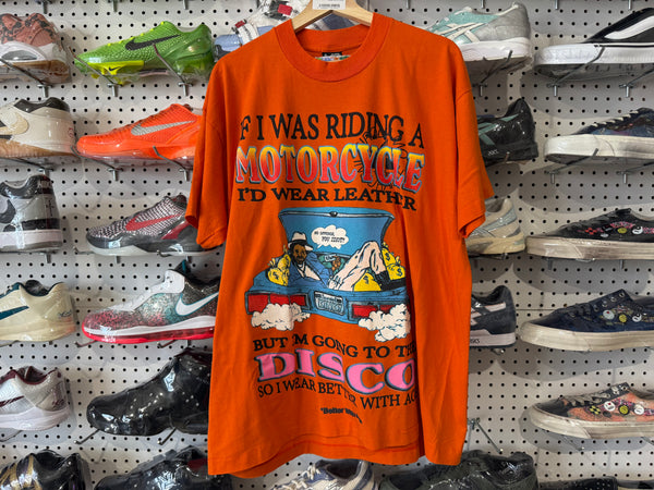 NEW Better With Age BWA Discto Tee - Orange Size XL