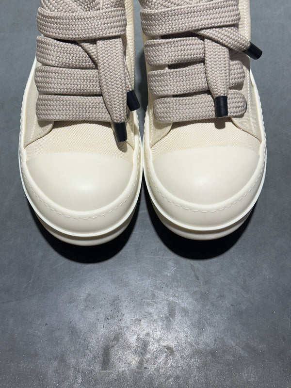 Rick Owens DRKSHDW Jumbo Lace Sneaks - Milk Size 45EU/11US