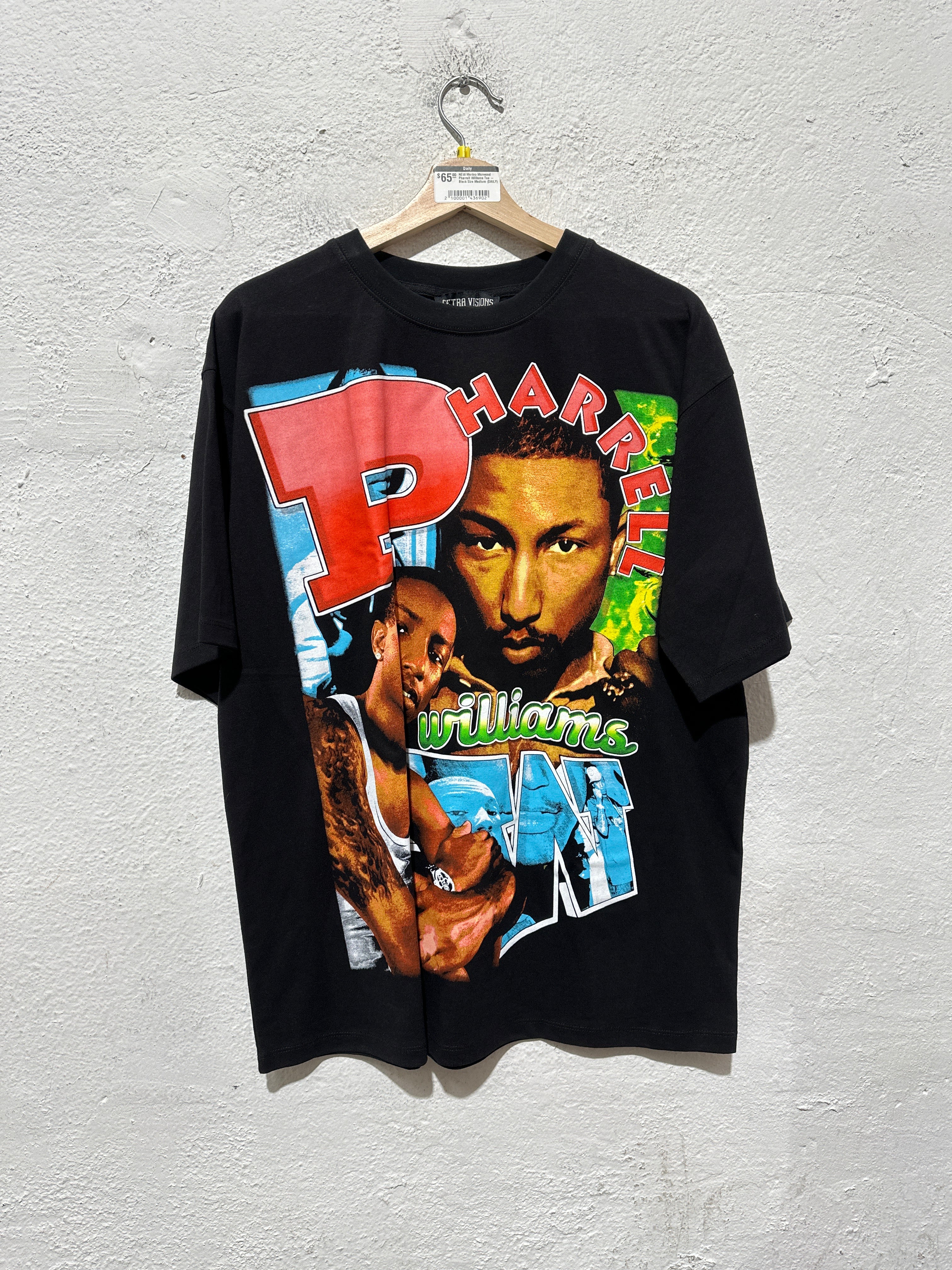 NEW Marino Morwood Pharrell Williams Tee - Black Size Medium