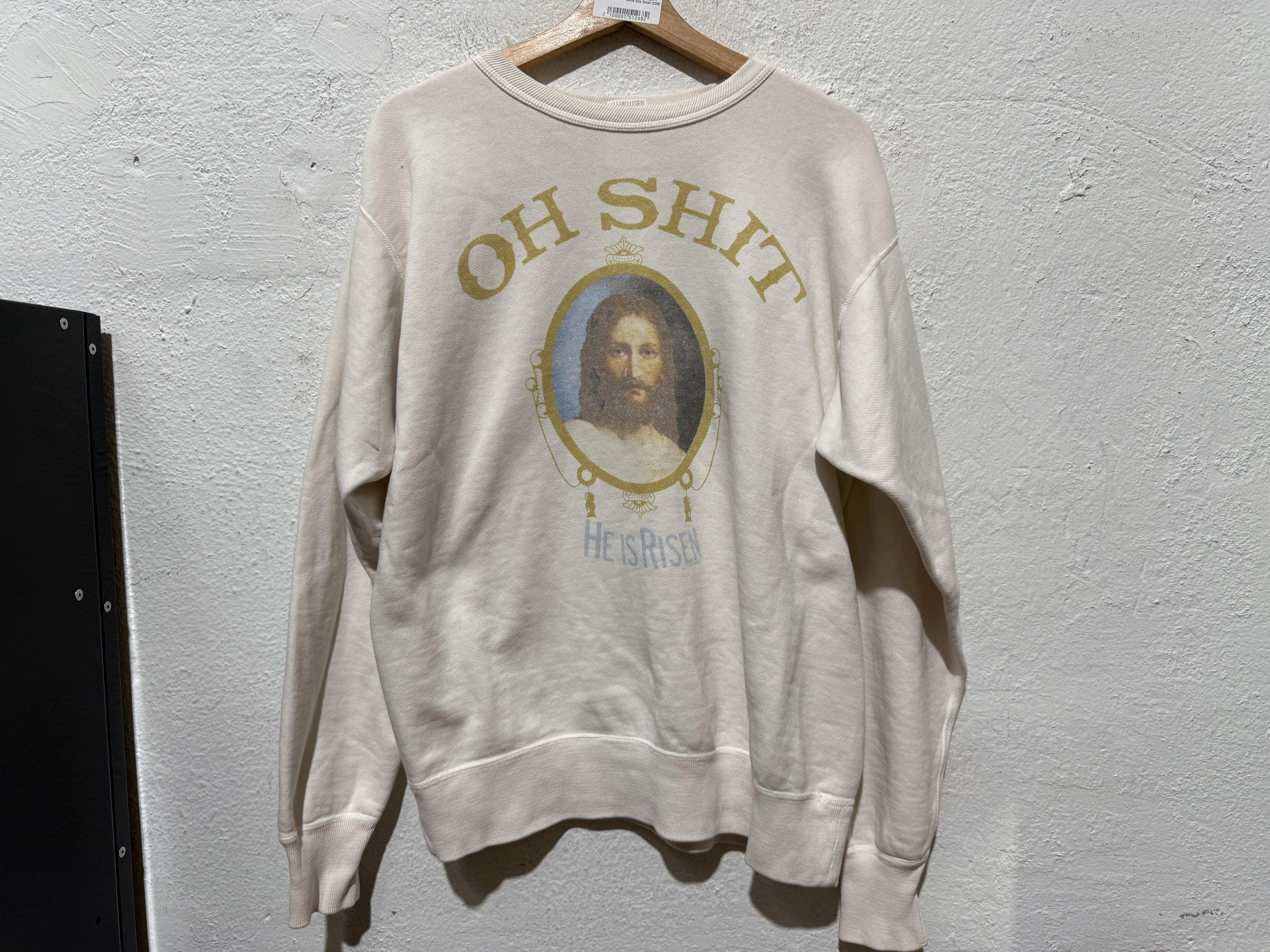 NEW Saint Michael He is Risen Crewneck - White Size Small