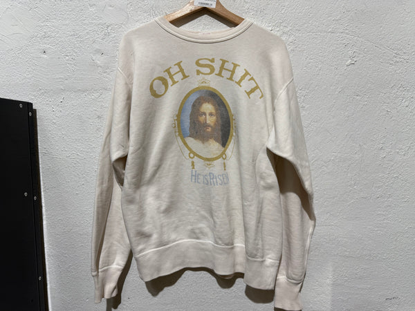 NEW Saint Michael He is Risen Crewneck - White Size Small