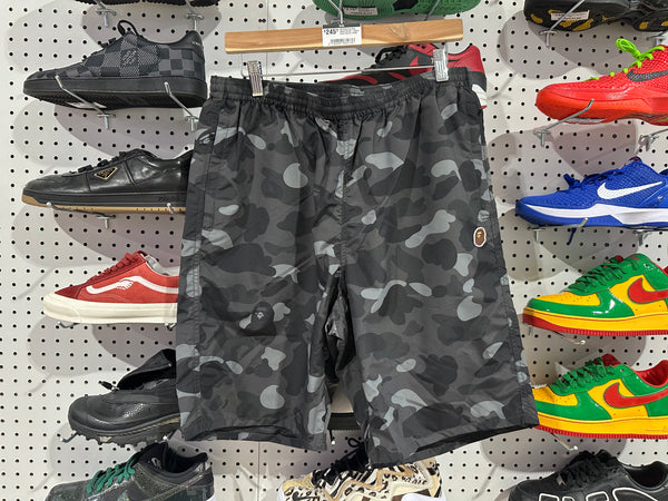 NEW Bathing Ape Water Shorts - Black Camo Size XL