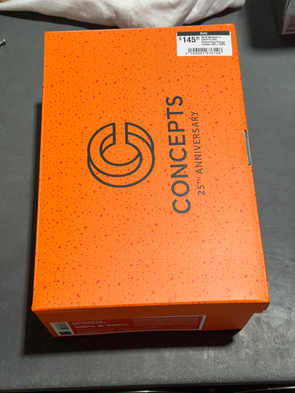 NEW Medicom x CNCPTS 25th Anniversary Orange Lobster 400+100% Bearbrick