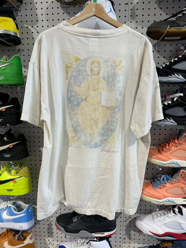 USED Saint Michael Holy Mother Tee - White Size XL
