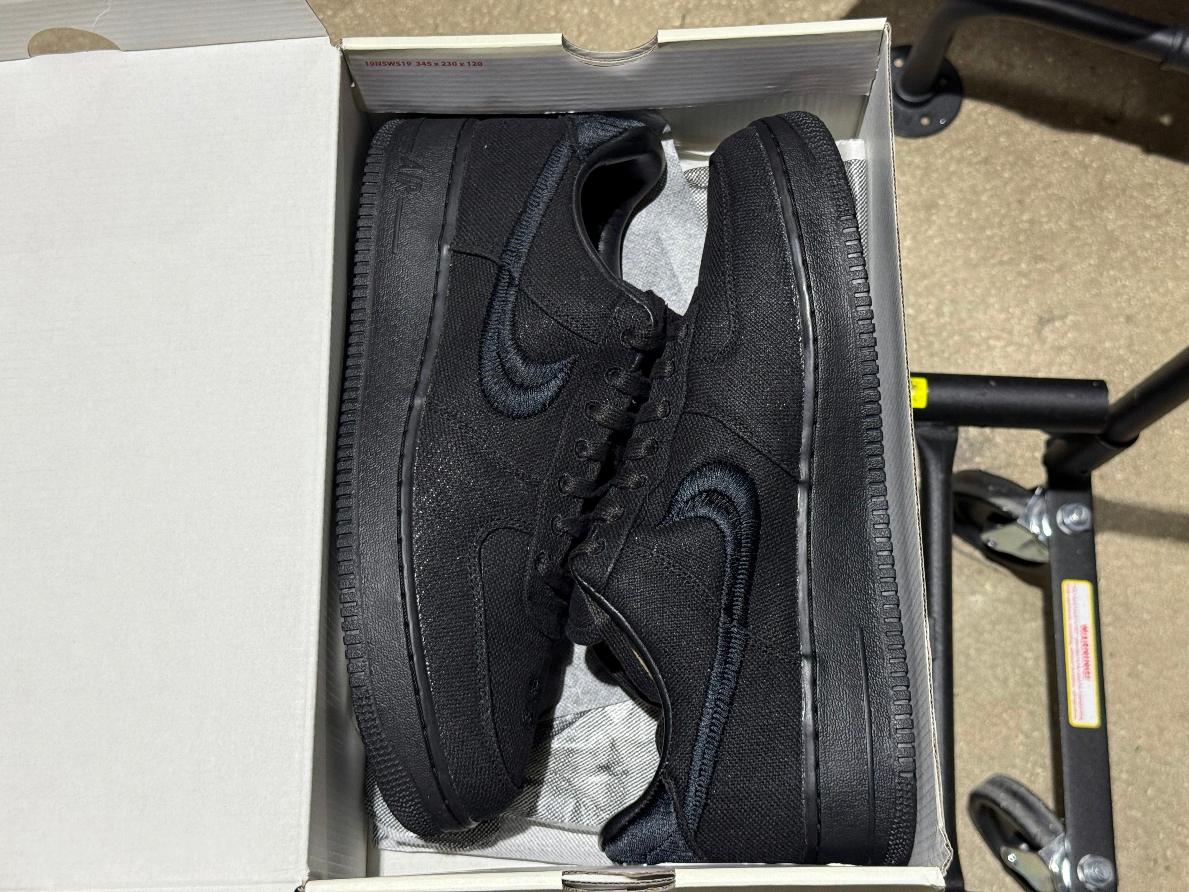 Nike Air Force 1 Low / Stussy - Black Size 13