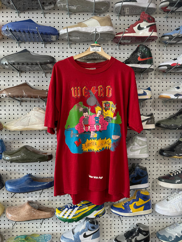 NEW Better With Age Angus T-Shirt - Red Size XL