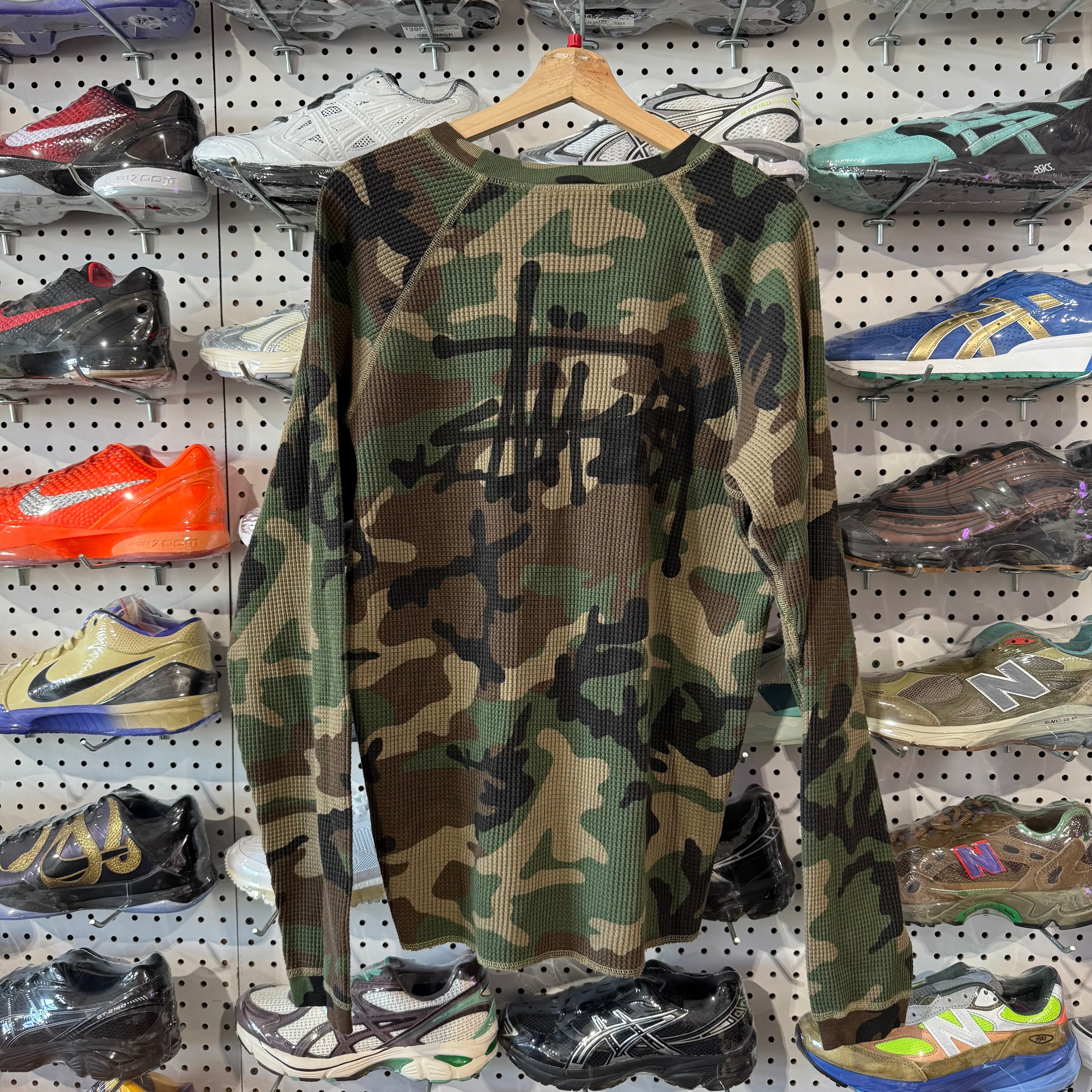 NEW Stussy Thermal Long Sleeve - Camo Size Large