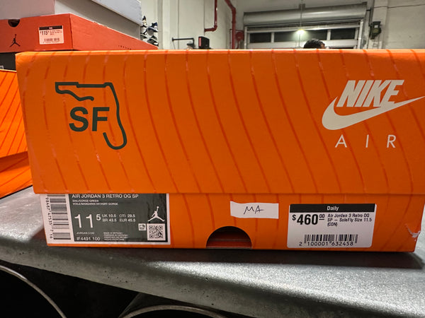 Air Jordan 3 Retro OG SP - SoleFly Size 11.5