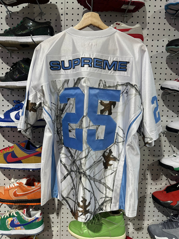 NEW Supreme FW25 BCA Football Jersey - White Size Large