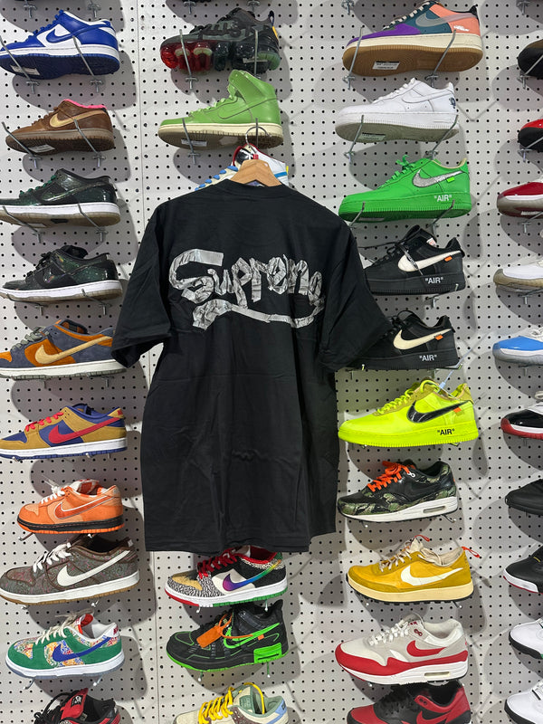 NEW Supreme Tape Tee - Black Size Large