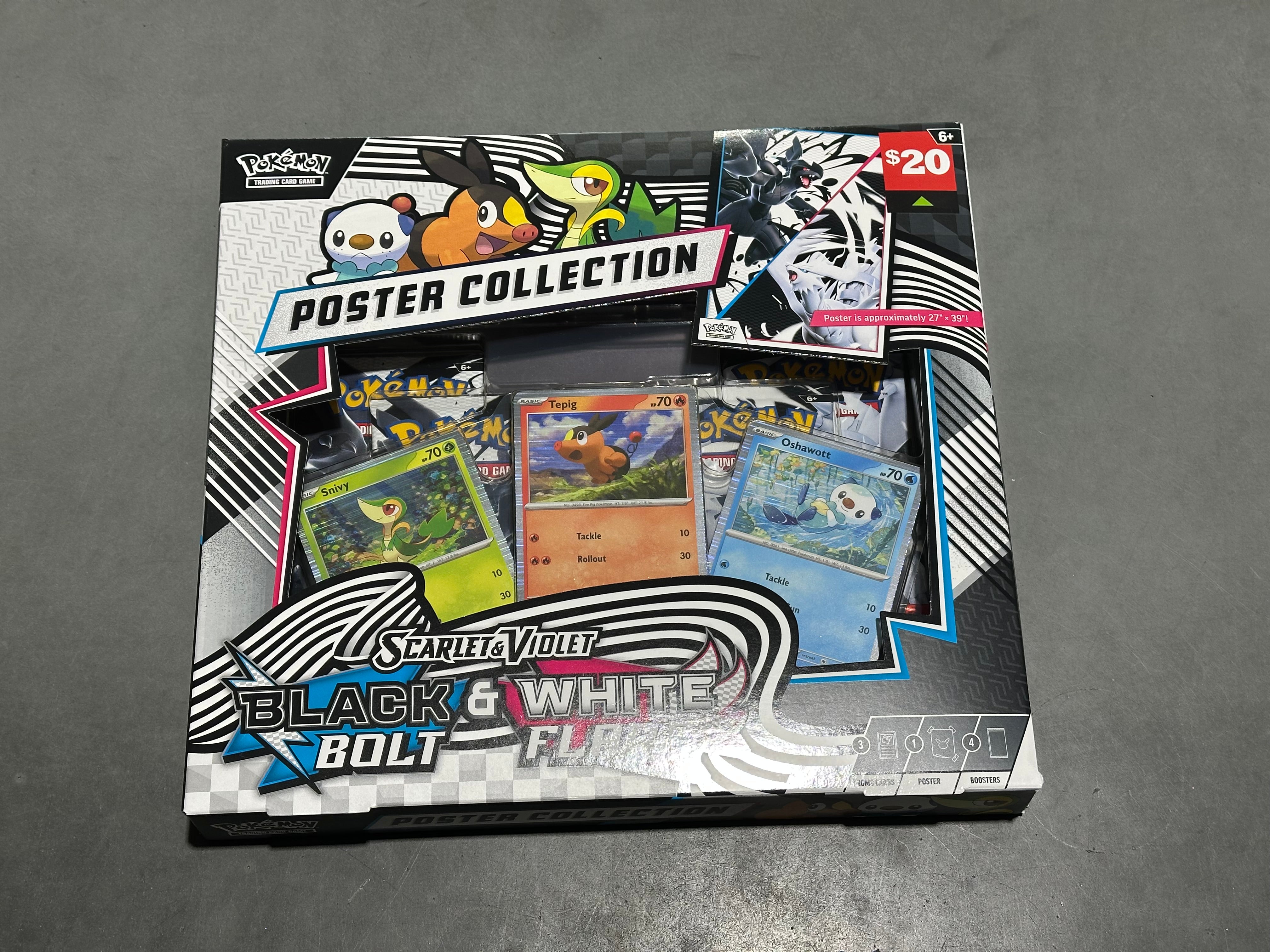 Pokemon Black Bolt/White Flare Unova Poster Collection